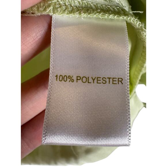 House Of Harlow 1960 Satin Crop Top Wide Leg Pants Set Green Party Vacation S - Picture 4 of 9